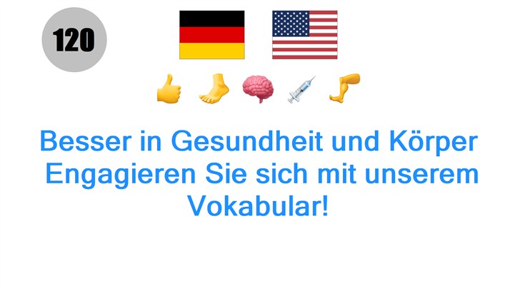 Besser in Gesundheit und Körper: Engagieren Sie sich mit unserem Vokabular!